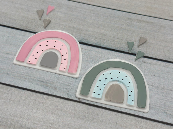 Herzen Set Hellgrau Dunkelgrau Rosa Perlmutt | Wachsdekor No. 151 | Taufkerze selber machen | Kommunionkerze selber machen | Hochzeitskerze selber machen