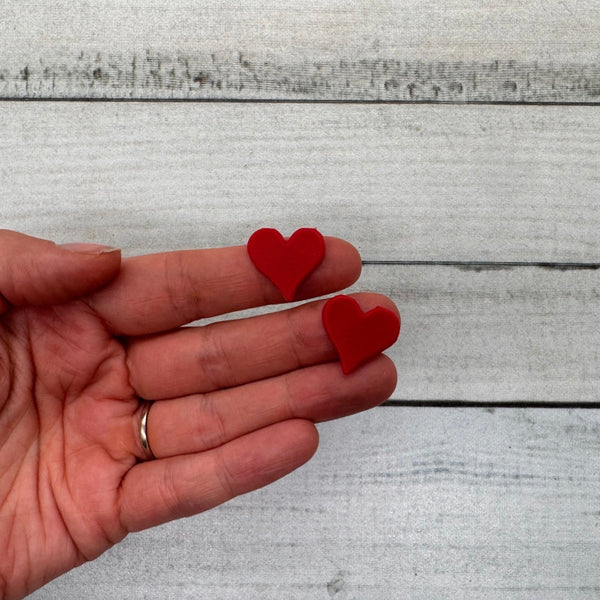 Herz rot | Wachsdekor No. 215 | Taufkerze selber machen | Kommunionkerze selber machen | Hochzeitskerze selber machen