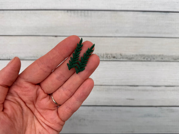 Blätter groß dunkelgrün | Wachsdekor No. 179 | Taufkerze selber machen | Kommunionkerze selber machen | Hochzeitskerze selber machen