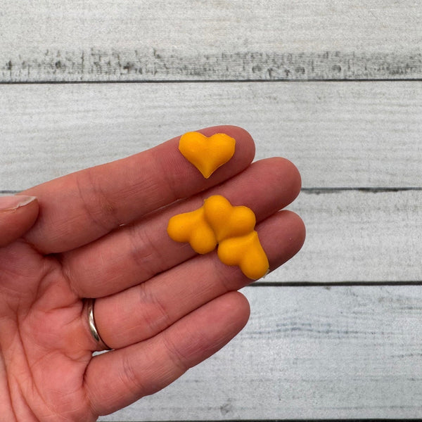 Herz gelb | Wachsdekor No. 213 | Taufkerze selber machen | Kommunionkerze selber machen | Hochzeitskerze selber machen