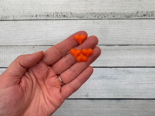 Herz orange | Wachsdekor No. 211 | Taufkerze selber machen | Kommunionkerze selber machen | Hochzeitskerze selber machen