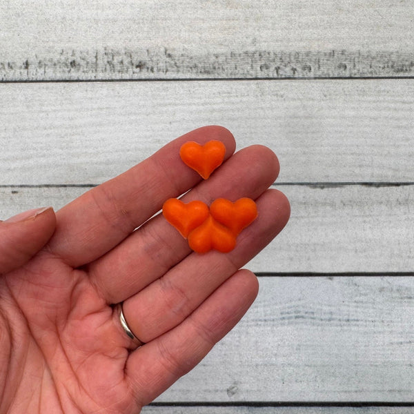 Herz orange | Wachsdekor No. 211 | Taufkerze selber machen | Kommunionkerze selber machen | Hochzeitskerze selber machen