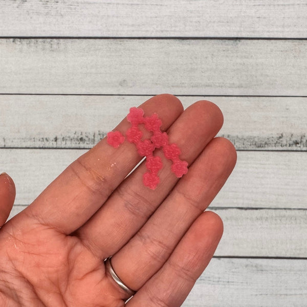 Blumen pink | Wachsdekor No. 201 | Taufkerze selber machen | Kommunionkerze selber machen | Hochzeitskerze selber machen