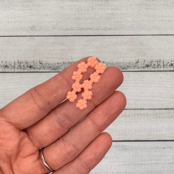 Blumen aprikot | Wachsdekor No. 206 | Taufkerze selber machen | Kommunionkerze selber machen | Hochzeitskerze selber machen