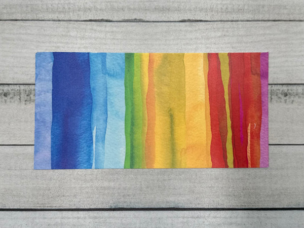 Wachsplatte No.12 Bunt Streifen 20 x 10cm Kerze selber machen