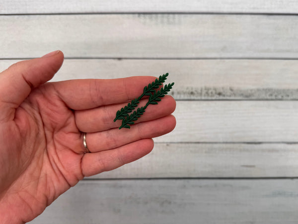 Blätter klein dunkelgrün | Wachsdekor No. 178 | Taufkerze selber machen | Kommunionkerze selber machen | Hochzeitskerze selber machen