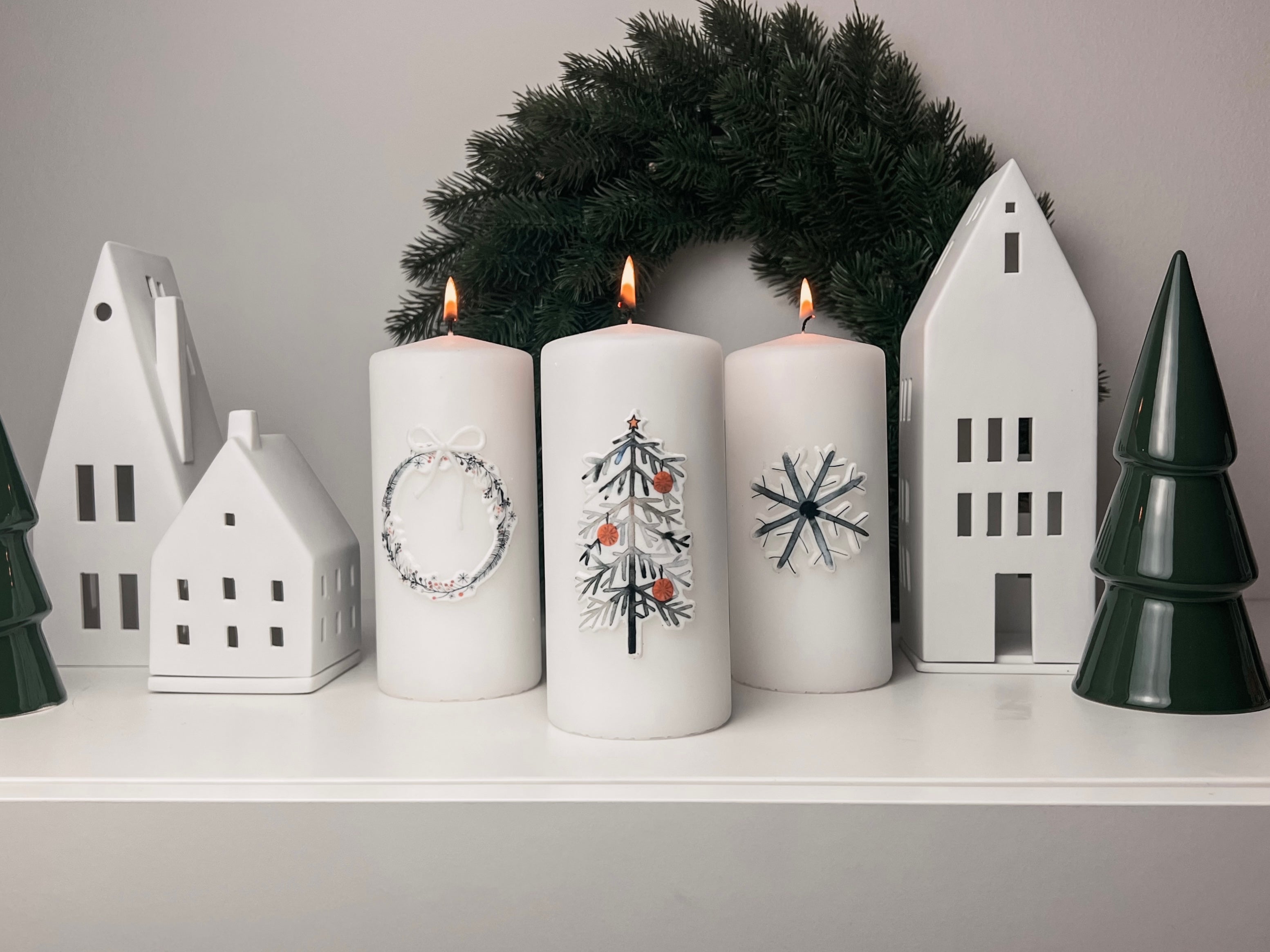 Weihnachtskerzen-Set | Klassische Kollektion