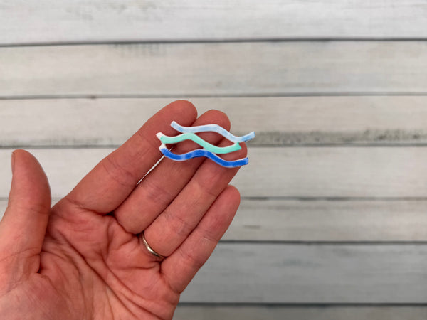 Welle | Wachsdekor No. 177 | Taufkerze selber machen | Kommunionkerze selber machen | Hochzeitskerze selber machen