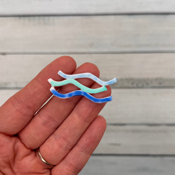 Welle | Wachsdekor No. 177 | Taufkerze selber machen | Kommunionkerze selber machen | Hochzeitskerze selber machen