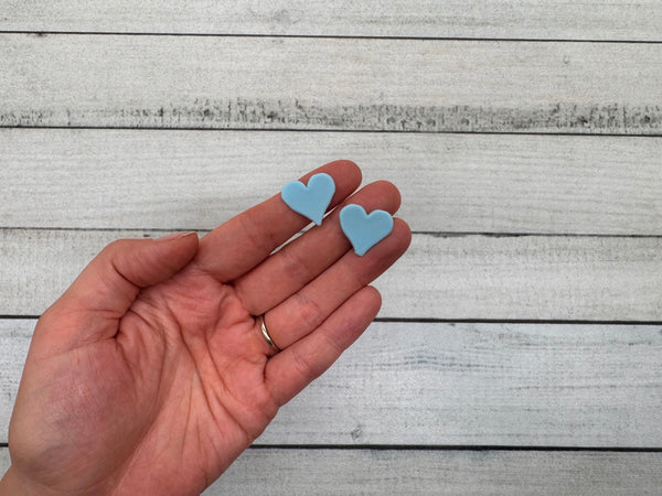 Herz hellblau | Wachsdekor No. 217 | Taufkerze selber machen | Kommunionkerze selber machen | Hochzeitskerze selber machen