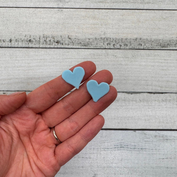 Herz hellblau | Wachsdekor No. 217 | Taufkerze selber machen | Kommunionkerze selber machen | Hochzeitskerze selber machen