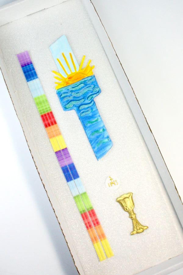 Bastelset Nr. 102 | Kommunionkerze selber machen