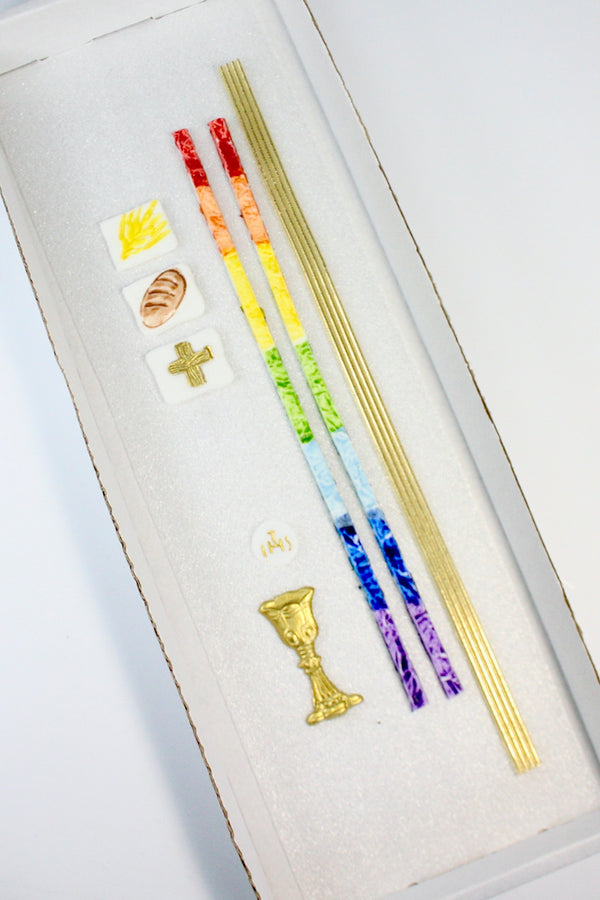 Bastelset Nr. 103 | Kommunionkerze selber machen