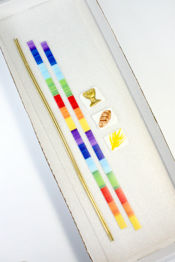 Bastelset Nr. 104 | Kommunionkerze selber machen