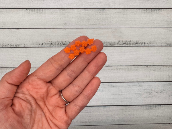 Blumen orange | Wachsdekor No. 202 | Taufkerze selber machen | Kommunionkerze selber machen | Hochzeitskerze selber machen