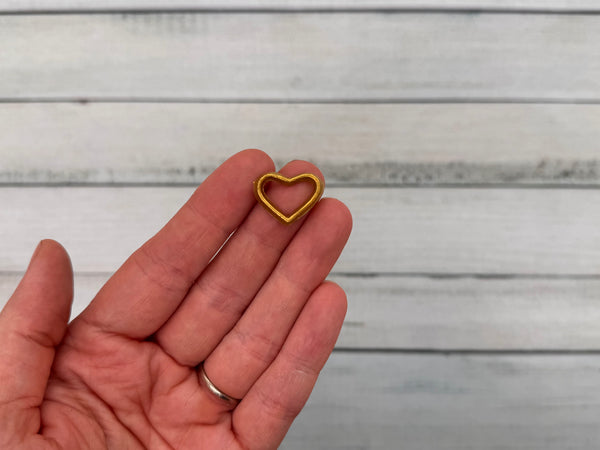 Herz gold | Wachsdekor No. 176 | Taufkerze selber machen | Kommunionkerze selber machen | Hochzeitskerze selber machen