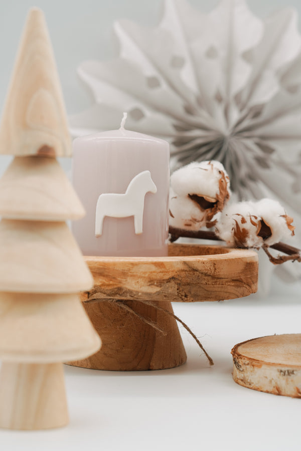 Weihnachtskerze Nordisches Pferd | Adventskerze