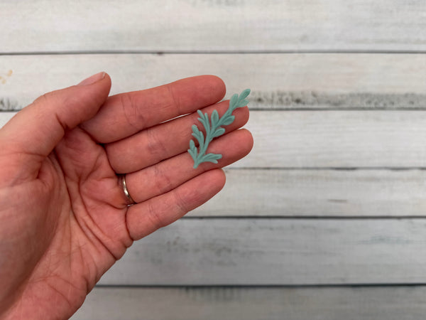 Blätterzweig Eukalyptus | Wachsdekor No. 181 | Taufkerze selber machen | Kommunionkerze selber machen | Hochzeitskerze selber machen