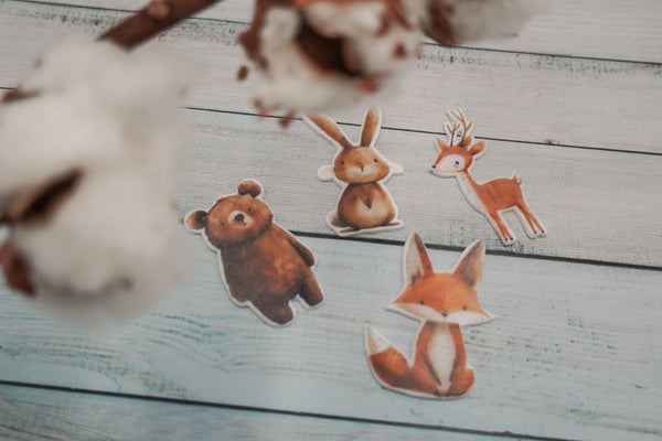 Reh Waldtiere | Wachsdekor No. 159 | Taufkerze selber machen | Kommunionkerze selber machen | Hochzeitskerze selber machen