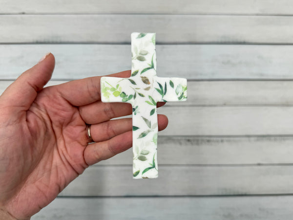 Kreuz Blätter - Wachsdekor No.133