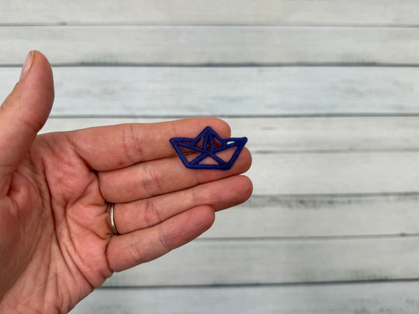 Schiff Boot blau | Wachsdekor No. 142 | Taufkerze selber machen | Kommunionkerze selber machen