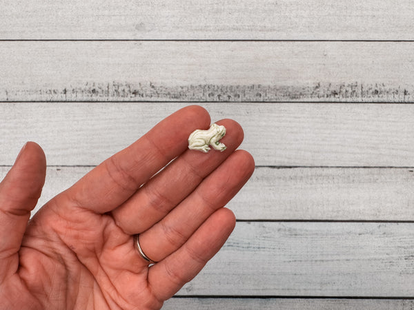 Frosch klein | Wachsdekor No. 184 | Taufkerze selber machen | Kommunionkerze selber machen | Hochzeitskerze selber machen