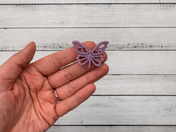 Schmetterling flieder | Wachsdekor No. 185 | Taufkerze selber machen | Kommunionkerze selber machen | Hochzeitskerze selber machen