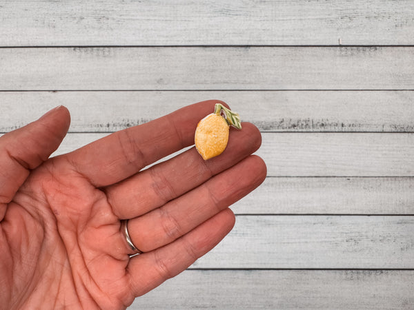 Zitrone klein | Wachsdekor No. 183 | Taufkerze selber machen | Kommunionkerze selber machen | Hochzeitskerze selber machen