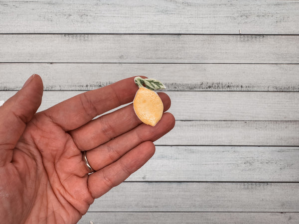 Zitrone groß | Wachsdekor No. 182 | Taufkerze selber machen | Kommunionkerze selber machen | Hochzeitskerze selber machen