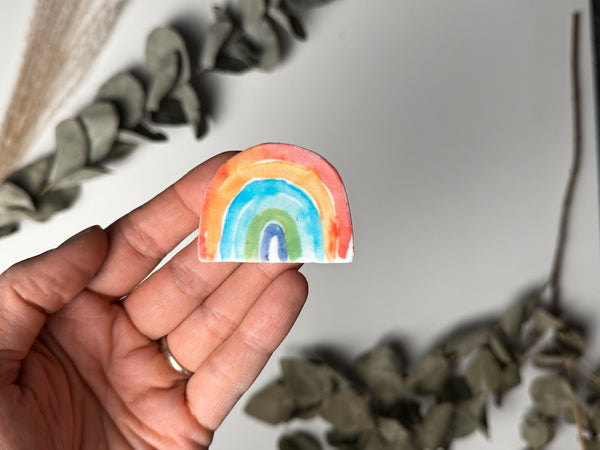 Regenbogen bunt - Wachsdekor No.121