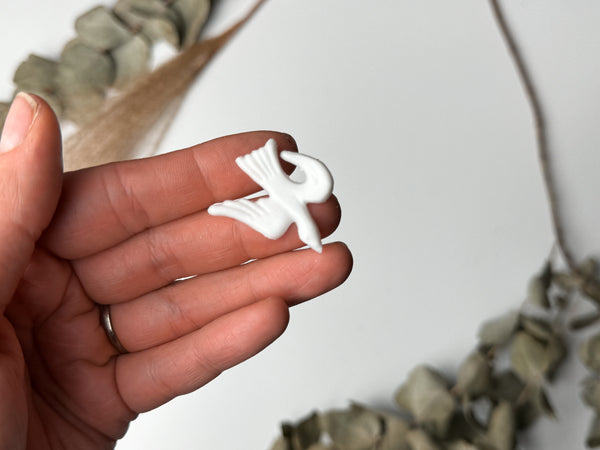 Taube - Wachsdekor No.88 Taufkerze Hochzeitskerze selber machen