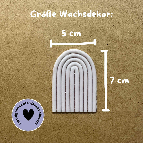 Regenbogen Altrosa No.6 | Taufkerze selber machen