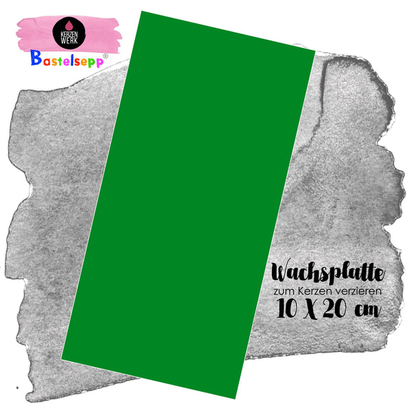 Wachsplatte Hellgrün 20 x 10 cm