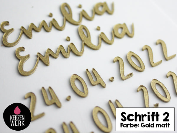 Wachsbuchstaben No.2 | Schreibschrift | Schrift Wachs | Wachsschrift