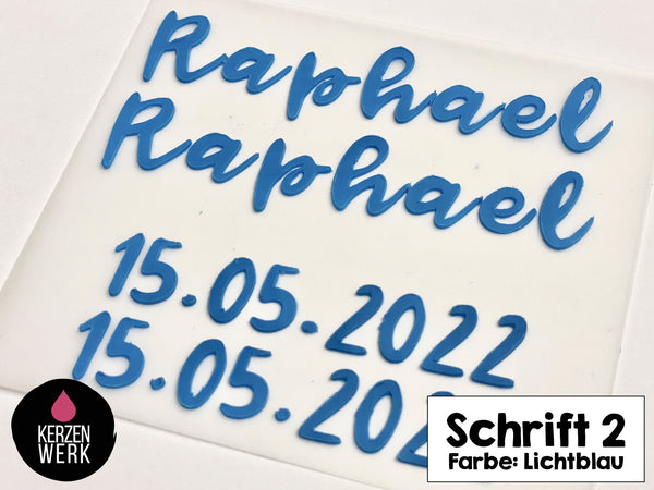 Wachsbuchstaben No.2 | Schreibschrift | Schrift Wachs | Wachsschrift