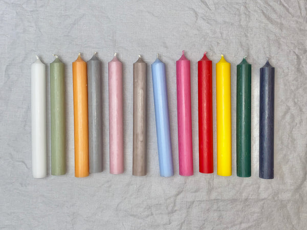 Stabkerzen durchgefärbt 2 Stück | Rot