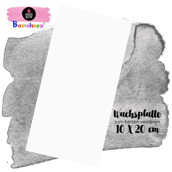 Wachsplatte Transparent 20 x 10 cm