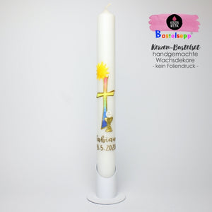 Bastelset Nr. 139 | Kommunionkerze selber machen