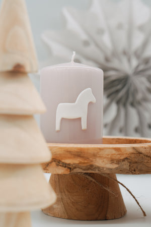 Weihnachtskerze Nordisches Pferd | Adventskerze