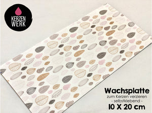 Wachsplatte No.26 Pastellrosa 20 x 10 cm - Kerze selbst verzieren - Kerze selber machen