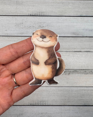Wachsdekor Otter No. 222 | Kerze Geburt Geburtstag | Kerze Taufe selber machen