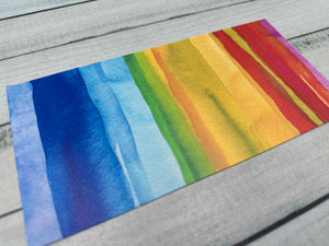 Wachsplatte No.12 Bunt Streifen 20 x 10 cm - Kerze selbst verzieren - Kerze selber machen