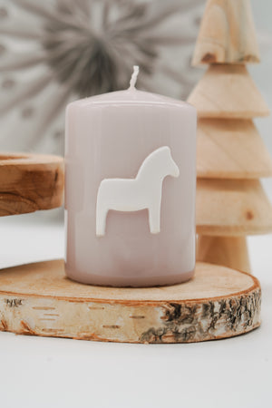 Weihnachtskerze Nordisches Pferd | Adventskerze
