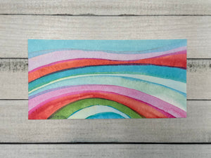 Wachsplatte No.13 Wasserfarben 20 x 10 cm - Kerze selbst verzieren - Kerze selber machen