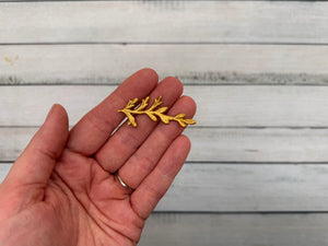 Blätterzweig Gold | Wachsdekor No. 180 | Taufkerze selber machen | Kommunionkerze selber machen | Hochzeitskerze selber machen