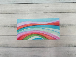 Wachsplatte No.13 Wasserfarben 20 x 10 cm - Kerze selbst verzieren - Kerze selber machen