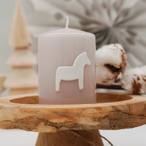 Weihnachtskerze Nordisches Pferd | Adventskerze