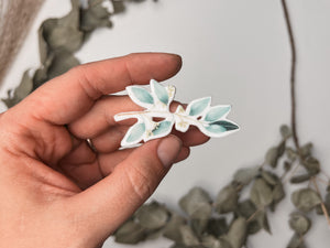 Eukalyptus Grün Blatt | Wachsdekor No. 71 | Taufkerze selber machen | Kommunionkerze selber machen | Hochzeitskerze selber machen