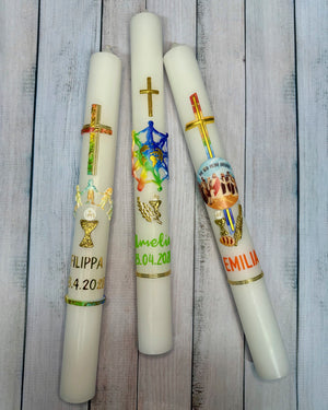 Bastelset Nr.351 "Ihr seid meine Freunde"| Bonifatius | Kommunionkerze selber machen