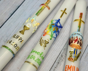 Bastelset Nr.352 "Ihr seid meine Freunde"| Bonifatius | Kommunionkerze selber machen